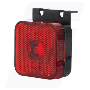 Toplamp led rood vierkant 304Z/W63