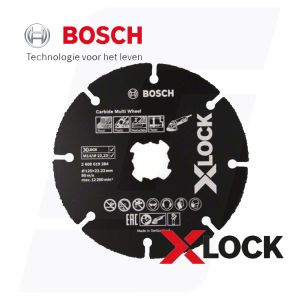 Bosch X-Lock doorslijpsch. Carbide 125mm
