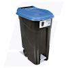 Container m.pedaal 80L blauw