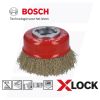 Bosch X-Lock komborstel gegolfde draad messing 75mm